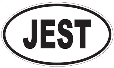 JEST - Oval Sticker