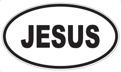 JESUS - Oval Magnet