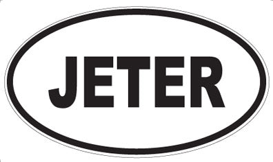 JETER - Oval Magnet