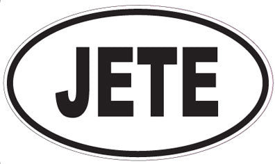 JETE - Oval Sticker