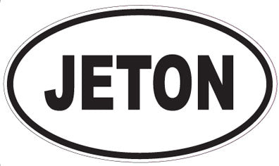 JETON - Oval Sticker