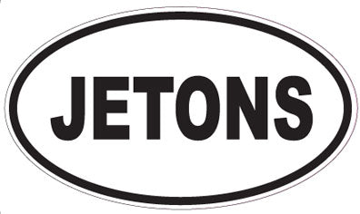 JETONS - Oval Sticker