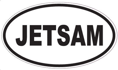 JETSAM - Oval Sticker