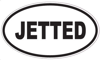 JETTED - Oval Sticker