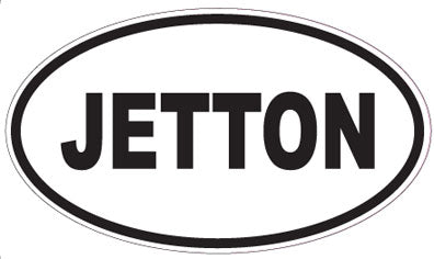 JETTON - Oval Sticker