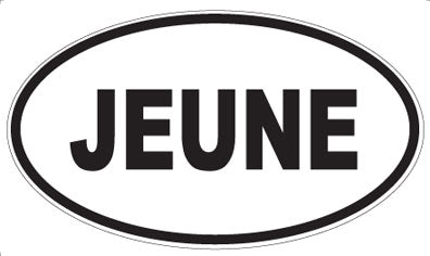 JEUNE - Oval Magnet