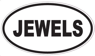 JEWELS - Oval Sticker