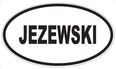 JEZEWSKI - Oval Magnet