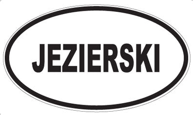 JEZIERSKI - Oval Magnet