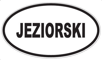 JEZIORSKI - Oval Magnet