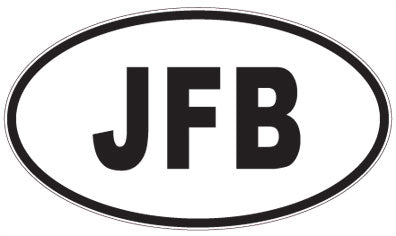 JFB - 3 Letter Initials Oval Magnet