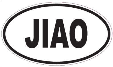 JIAO - Oval Sticker