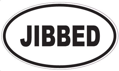 JIBBED - Oval Sticker