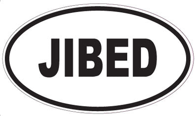 JIBED - Oval Sticker