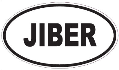 JIBER - Oval Sticker