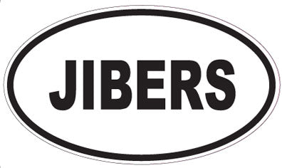 JIBERS - Oval Sticker