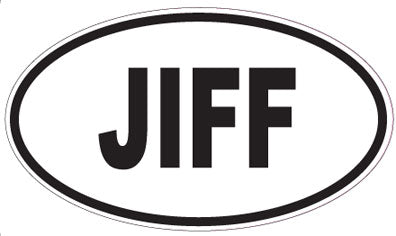 JIFF - Oval Sticker