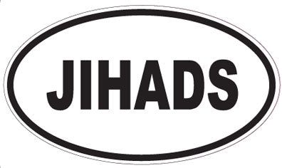 JIHADS - Oval Sticker