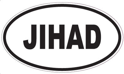JIHAD - Oval Magnet