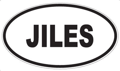 JILES - Oval Magnet