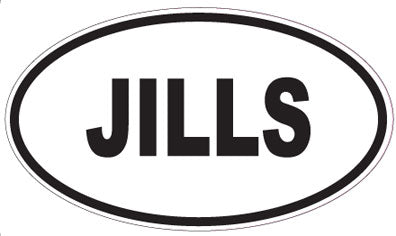 JILLS - Oval Sticker