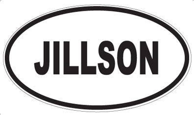 JILLSON - Oval Magnet