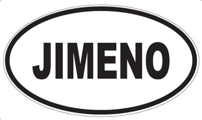 JIMENO - Oval Magnet