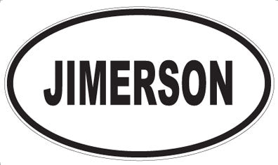 JIMERSON - Oval Magnet
