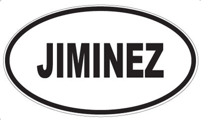 JIMINEZ - Oval Magnet
