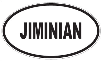 JIMINIAN - Oval Magnet