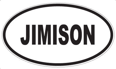 JIMISON - Oval Magnet