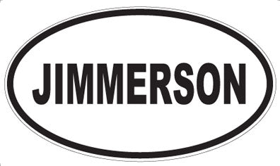 JIMMERSON - Oval Magnet