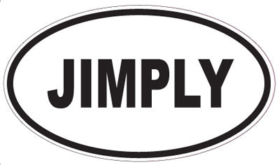 JIMPLY - Oval Sticker