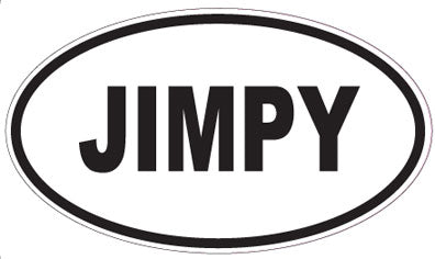 JIMPY - Oval Sticker