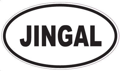 JINGAL - Oval Sticker