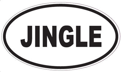 JINGLE - Oval Sticker