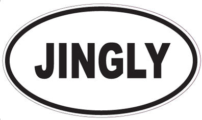 JINGLY - Oval Sticker