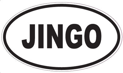 JINGO - Oval Sticker