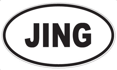 JING - Oval Magnet