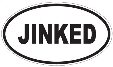 JINKED - Oval Sticker