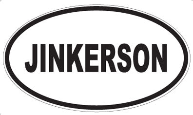 JINKERSON - Oval Magnet