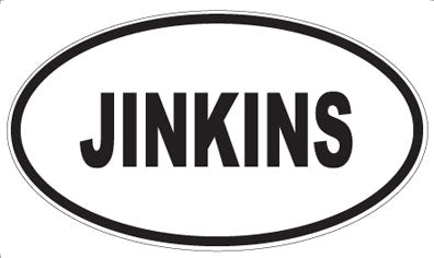 JINKINS - Oval Magnet