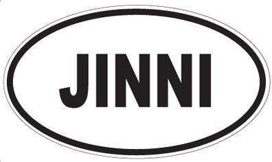 JINNI - Oval Sticker