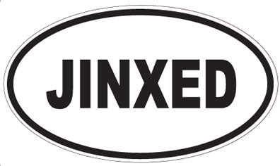 JINXED - Oval Sticker