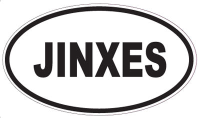 JINXES - Oval Sticker