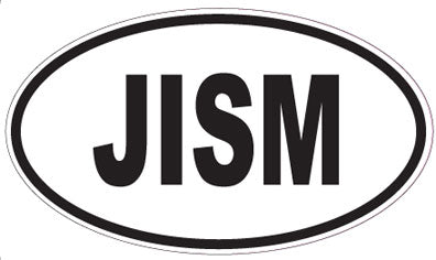 JISM - Oval Sticker