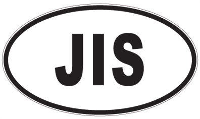 JIS - 3 Letter Initials Oval Magnet