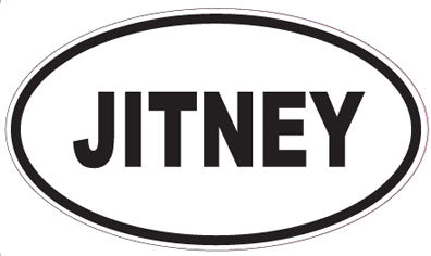 JITNEY - Oval Sticker