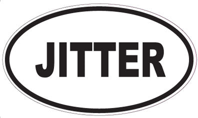 JITTER - Oval Sticker