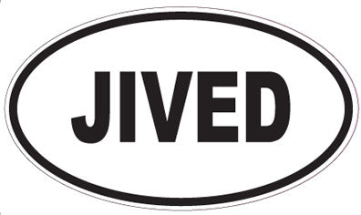 JIVED - Oval Sticker